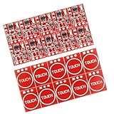 MicorTunk 20PCS TTP223 Touch Button Module self-Locking Micro capacitive Switch buttonmodule Single Channel Conversion 2.5V-5.5V