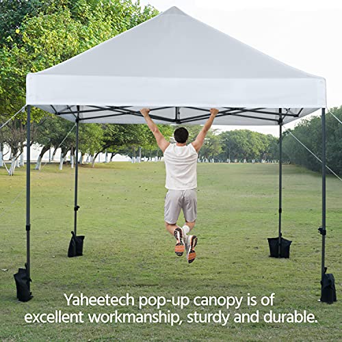 Yaheetech 10 x 10 ft Pop Up Canopy Tent Heavy Duty Commercial Event