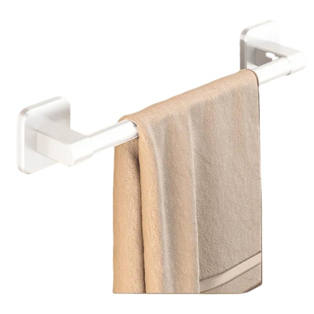 Toallero de pared blanco de 50cm ideal para un baño moderno y ordenado