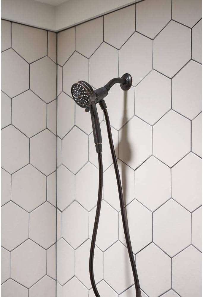 Moen Attract 6-Spray 4 in. Hand Shower with Magnetix in Mediterranean Bronze