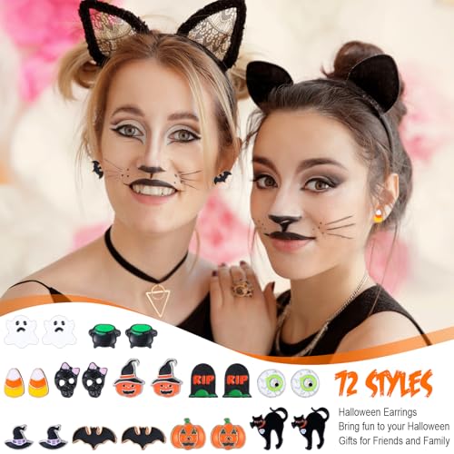 108 Pairs Holiday Earrings for Women Holiday Earrings Variety Pack Summer Fall Thanksgiving Gifts Party Favors3