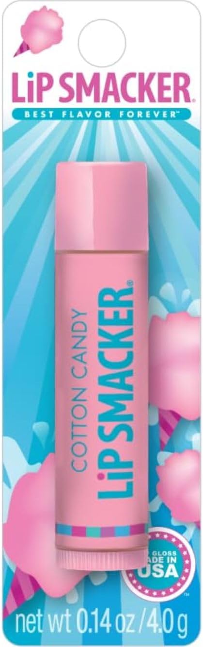 Lip Smacker Cotton Candy, Gearomatiseerde Lippenbalsem voor Kinderen, Superieur Hydraterend en lip smackin’, Doorzichtbaar, Enkele Lippenbalsem Lip Smacker Cotton Candy, Gearomatiseerde Lippenbalsem voor Kinderen, Superieur Hydraterend en lip smackin’, Doorzichtbaar, Enkele Lippenbalsem