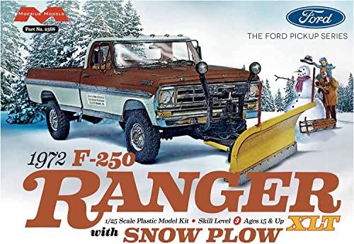 Mebius Model MOE2568 1/25 1972 Ford F250 Ranger XLT Snow Plow Equipment Plastic Model