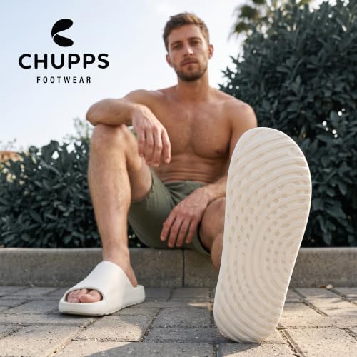 Image of CHUPPS Chupster Men's Orthopedic Slippers | Soft Cushioned Footbed | Lightweight Flip Flops | Anti-Skid Sole | Comfortable Daily Wear Chappals