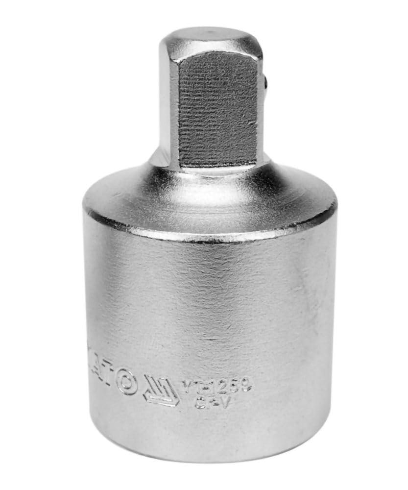 YATO Adapter Reduzierstück 1/2 Auf 3/4 Zoll – Aus Chrom-Vanadium-Stahl (CrV), Mit Rille Für Sicheren Halt