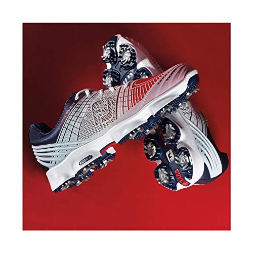 FootJoy Men's Hyperflex II-Previous Season Style Golf Shoes White 11.5 M, Red Blue, US - Thumbnail 6