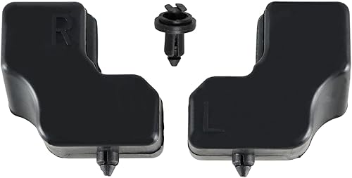 FUSCH Buje de goma superior del portón trasero parachoques con 3 clips de parachoques, cojín de goma superior del portón trasero LH, RH Compatible