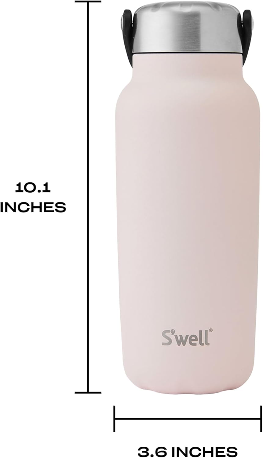 S'well Recycled Stainless Steel Explorer with Insulated Lid and Handle, 32oz, Himalayan Salt, Triple Layered Vacuum Insulated Containers Keeps Drinks Cold for 42 Hours and Hot for 10 - Image 4