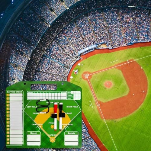 Tableau d'alignement de baseball magnétique avec surface effaçable à sec