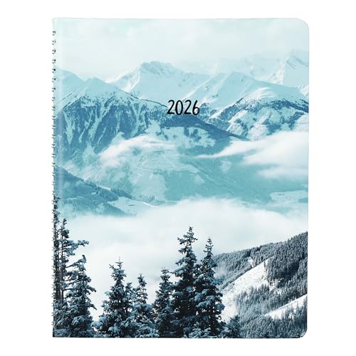 Brownline® 2026 Essential Weekly Planner, Appointment Book, 12 Months, January to December, Twin-Wire Binding, 11" x 8.5", Snow (CB950G.03-26)