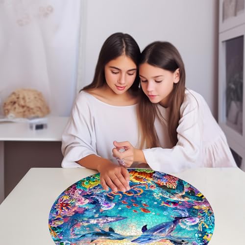 Puzzle de 1000 Piezas para Adultos Masseruon, 26.6 x 26.6 pulgadas, Tema Mundo Marino miniatura 7