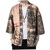 Material: el cárdigan kimono japonés está hecho de poliéster, que es resistente al desgaste, seca rápida, no es fácil de desvanecer y deformarse