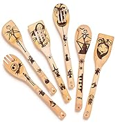 Riveira 6-Piece Wooden Spoons For Cooking & Serving - Nightmare Before Christmas Kitchen Cooking ...