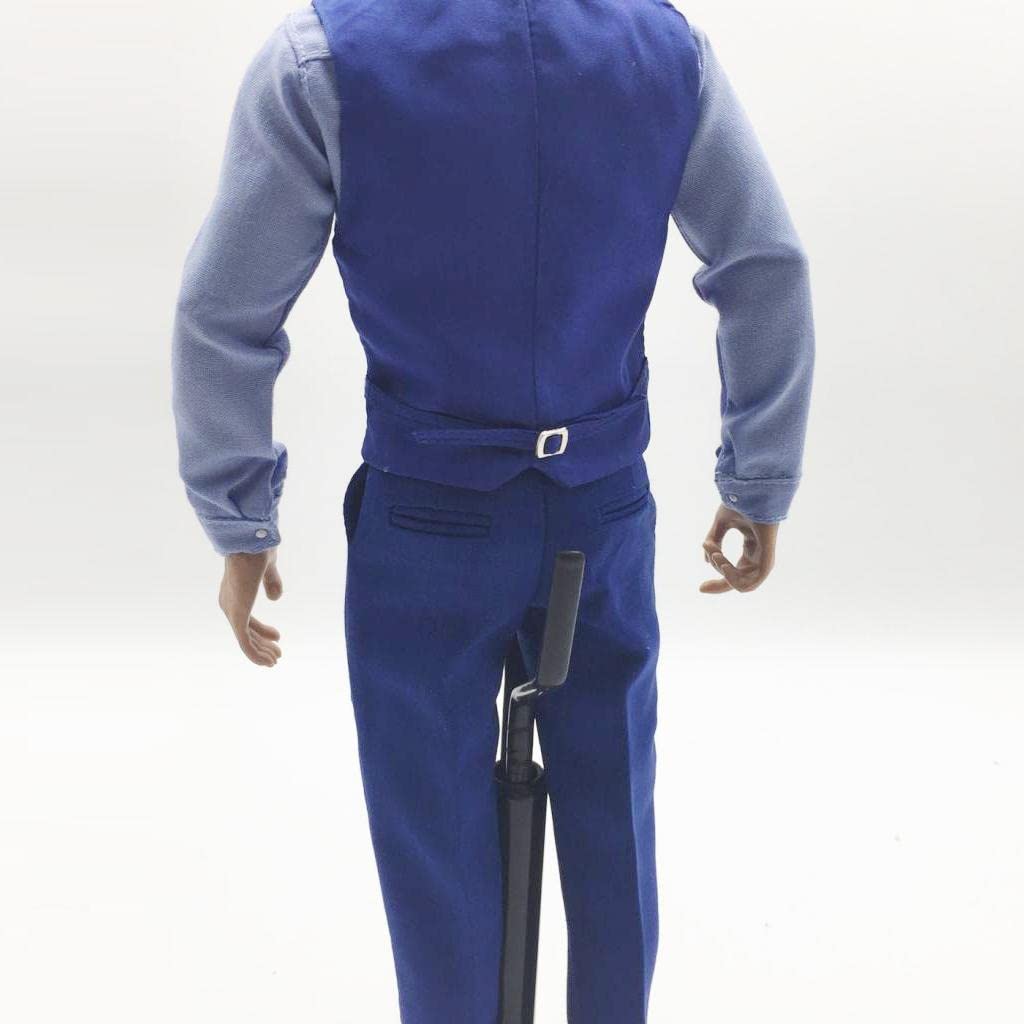 grey dress shirt 1/6th scale figure amazon Mini Oxford Grey Non Iron Solid main image 1