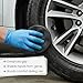Quilax 2 Pack 4.3 Inch Tire Dressing Applicator, Reusable Large Tire Shine Applicator, Hex Grip Tires Shine Sponge for Car Detailing Cleaning Accessories
