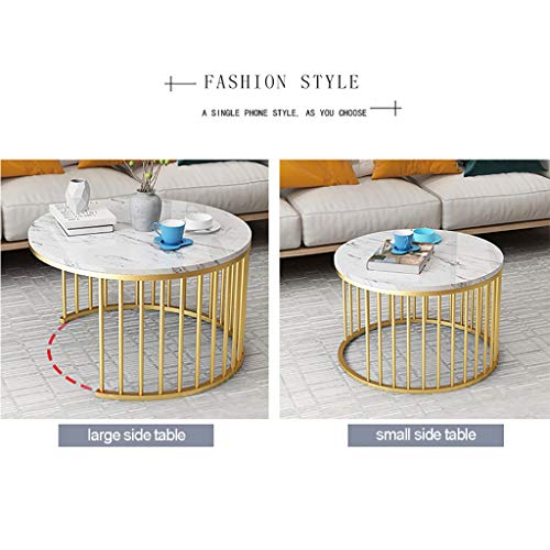 Tables gigognes en marbre table basse meuble de salon table d'appoint - 6