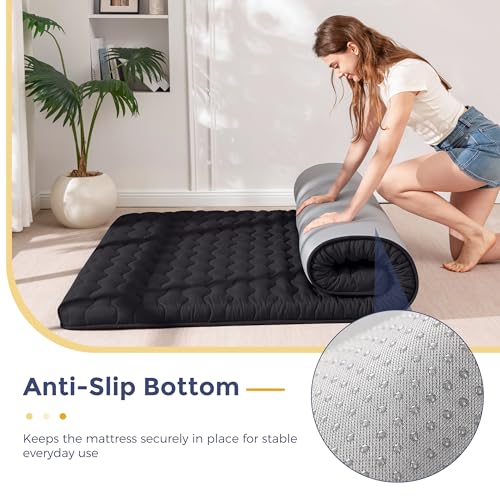 Image of MAXYOYO Japanese Floor Futon Mattress Full Size, 3 inch Thicken Mattress