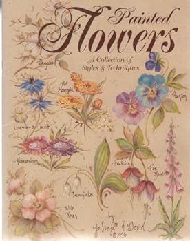 Paperback Painted Flowers, A Collection Of Styles & Techniques Book