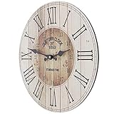 Diese stilvolle Wanduhr von SIDCO dient Ihnen nicht nur als zuverlässiger Zeitanzeiger, sondern ist dank ihres schönen Designs auch ein wunderbares Dekoelement. Die Uhr im Country Look macht sich besonders gut in Wohnzimmer oder Küche