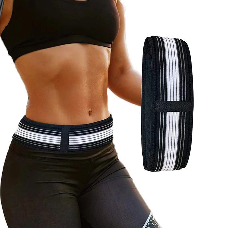 Image of PRITASHABack Pain Belt UK - Lower Back Support Brace for Men and Women- Anti-Slip Sciatica Pain Relief Belt - Sacroiliac SI Joint Hip, Pelvic Belt - Back Pain Belt For Women - REGULAR SIZE (Black)