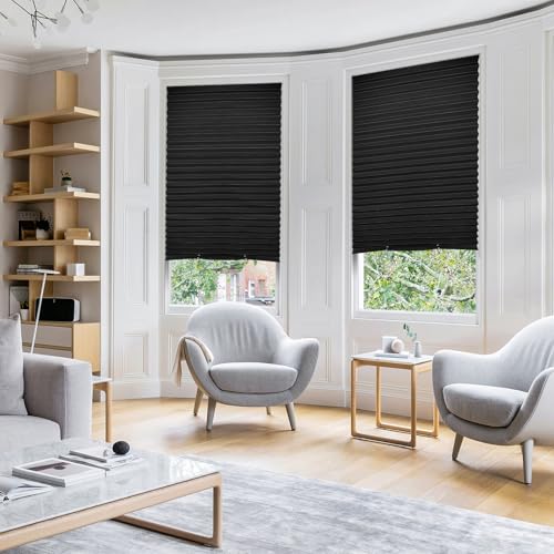 6 Packs Cordless Blackout Pleated Blinds Light Filtering Darkening Temporary Paper Shade 36 in x 72 in - Thumbnail 6