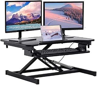 Tyyps Standing Desk Converter Laptop Desk Stand - Height Adjustable Stand Up Desk