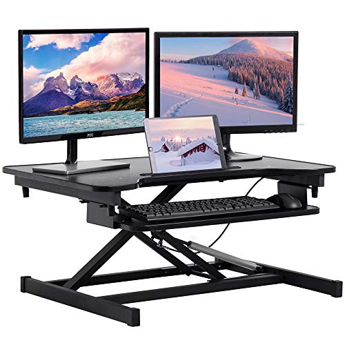 Tyyps Standing Desk Converter Laptop Desk Stand - Height Adjustable Stand Up Desk