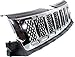Evan Fischer Grille Assembly Compatible with 2011-2013 Jeep Grand Cherokee Chrome Shell/Painted Black Insert Code MFZ Overland Model
