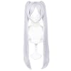 HIROAKIYA Freeze Cosplay Wig Freeze Beyond Journey's End Cosplay Freeze Wig Clip Ponytails with Wig Cap Length Approx. 90 cm
