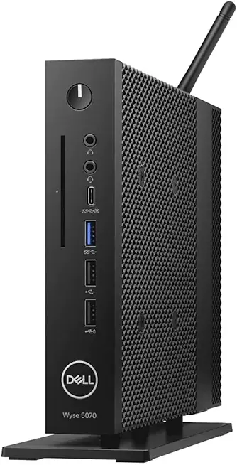 Dell Wyse 5070 Thin Client Desktop | Pentium Silver - J5005-16GB SSD Hard Drive - 4GB RAM | 4 cores @ 2.8 GHz No OS Black (Renewed)