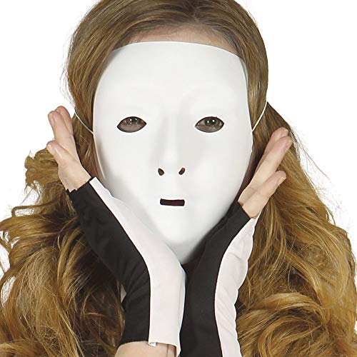 Maschera viso bianca da decorare o pitturare in pvc
