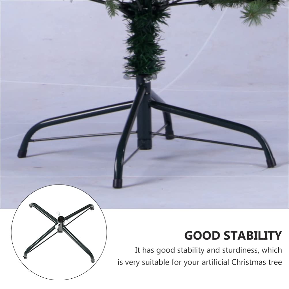 Housoutil 3 Piezas Pie De Arbol De Navidad Christmas Ornaments Santa Claus Soporte Giratorio para Árbol De Navidad Base Porta Arbol De Navidad Paraguero Ajustable Base De Soporte Metal