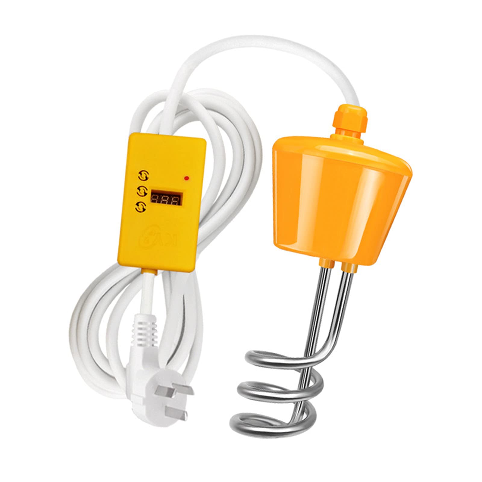Immersion Water Heater, Stainless Steel Suspension Immersion Electric Water  Heater Boiler Water Heating Element with Timer for Bucket Basin Bath Tub  Swimming Pool,Yellow,2000W : Amazon.ca: Tools u0026 Home Improvement