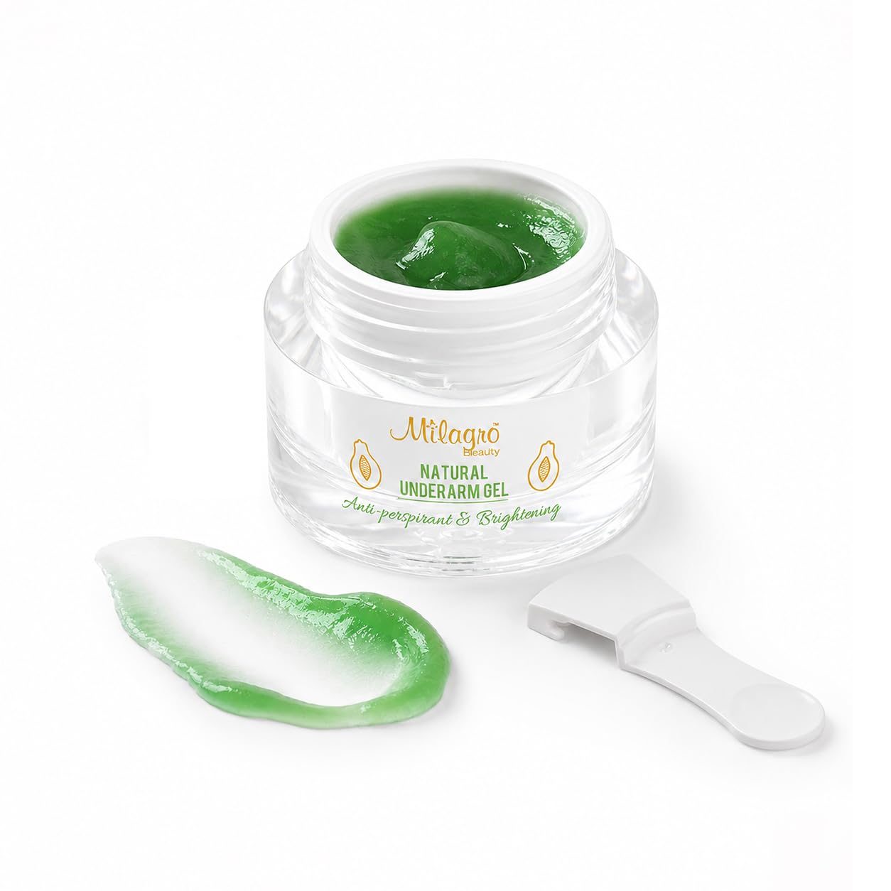 Milagro Beauty Ayurvedic Underarm Gel, Reduces Odour and Pigmentation, Brightening & Whitening Cream, Dark Body Armpits, Neck, Knuckles, Thighs, Elbows, Naturally exfoliates, Safe For Baby knees |Men & Women (50g)