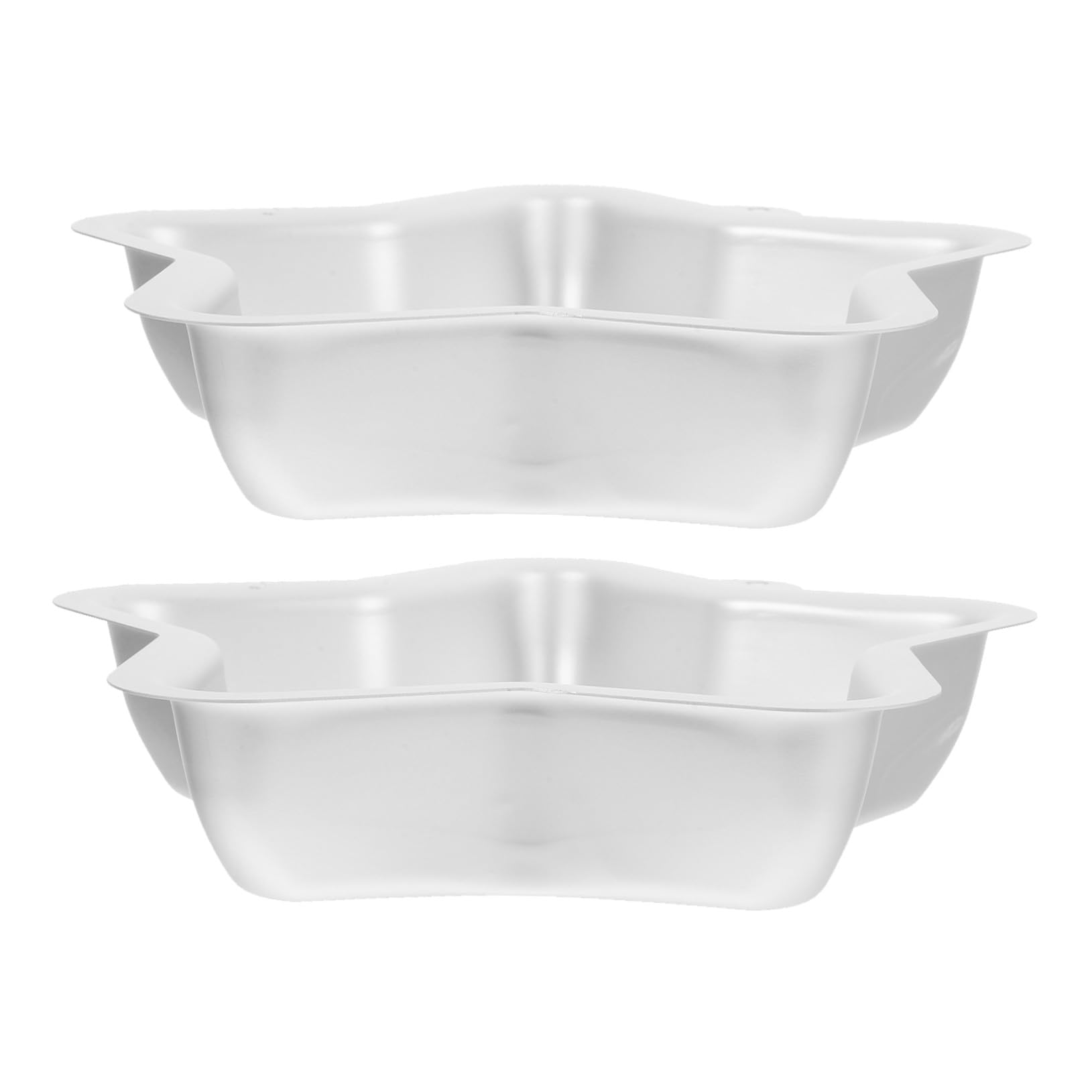 2 Pièces Moule à Gâteau Étoile Alliage Aluminium Moule de Cuisson Antiadhésif Étoile à Branches pour Cheesecakes Cupcakes et Desserts Créatifs