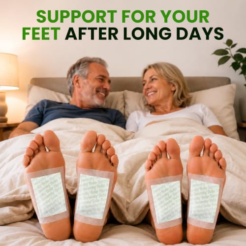 Image of Sole Serenity Foot Pads - Zeolite Mineral, Ginger Root, Wormwood, Bamboo Vinegar, Foot Spa for Achy Feet - 20 Pads