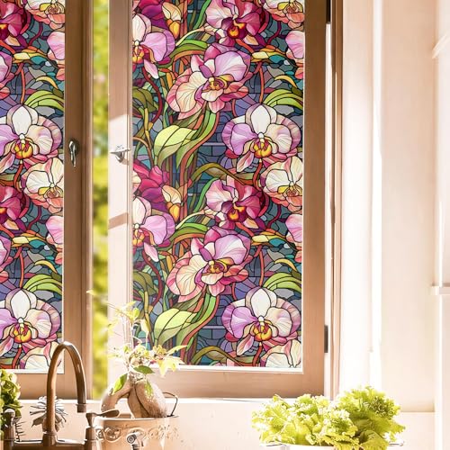 Vinilo decorativo para ventanas 15.7"x118" multicolor