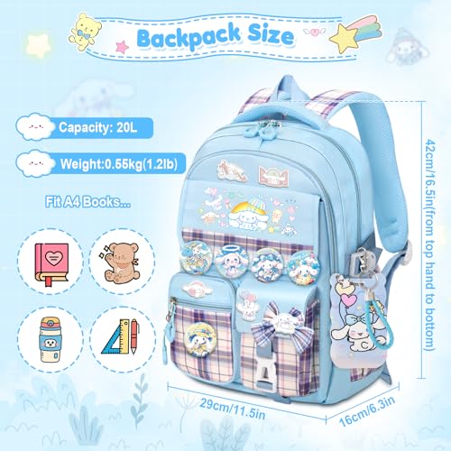 KIEAL School Backpack with Accessories