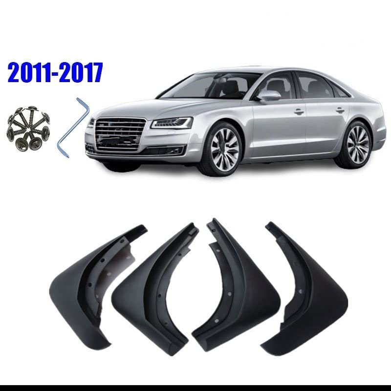 Guardabarros para A8 D4 2011-2017: proteja su coche contra salpicaduras de barro 3