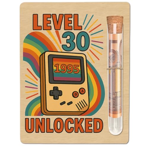 30. Geburtstag Originelle Lustig Geldgeschenk Holz, 30 Geschenk Mann, Vintage Geldgeschenk für 30er Mann, Geburtstagsgeschenke Deko Aus Holz,Jubiläum Geburtstagskarte Geschenke für Freunde, Familie