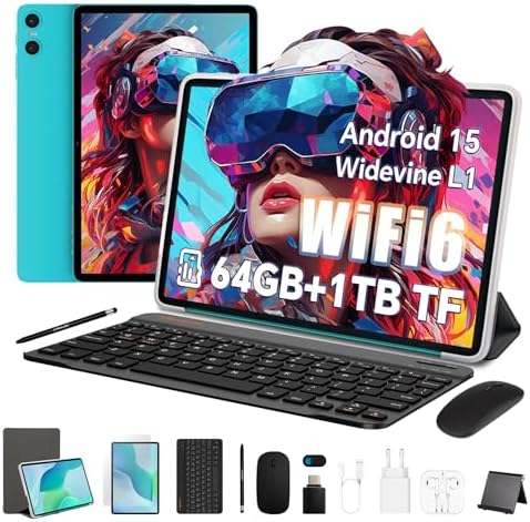 TECLAST P33 Tablet 10 Pulgadas Android 15, 64GB+3TB TF, 2GHz Octa...