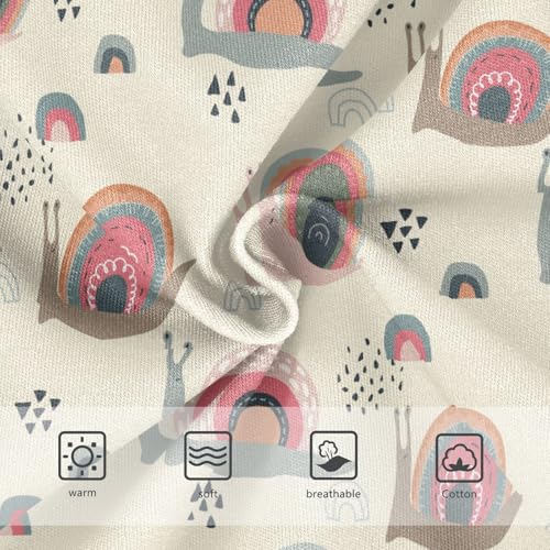 Little Girl Underwear Toddler Panties Kids Undies Rainbow Snails Soft Cotton Briefs 2T-8Y3