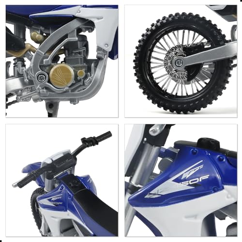 Image of 1:12 Dirt Bike Model Compatible with Yamaha YZ450F Blue