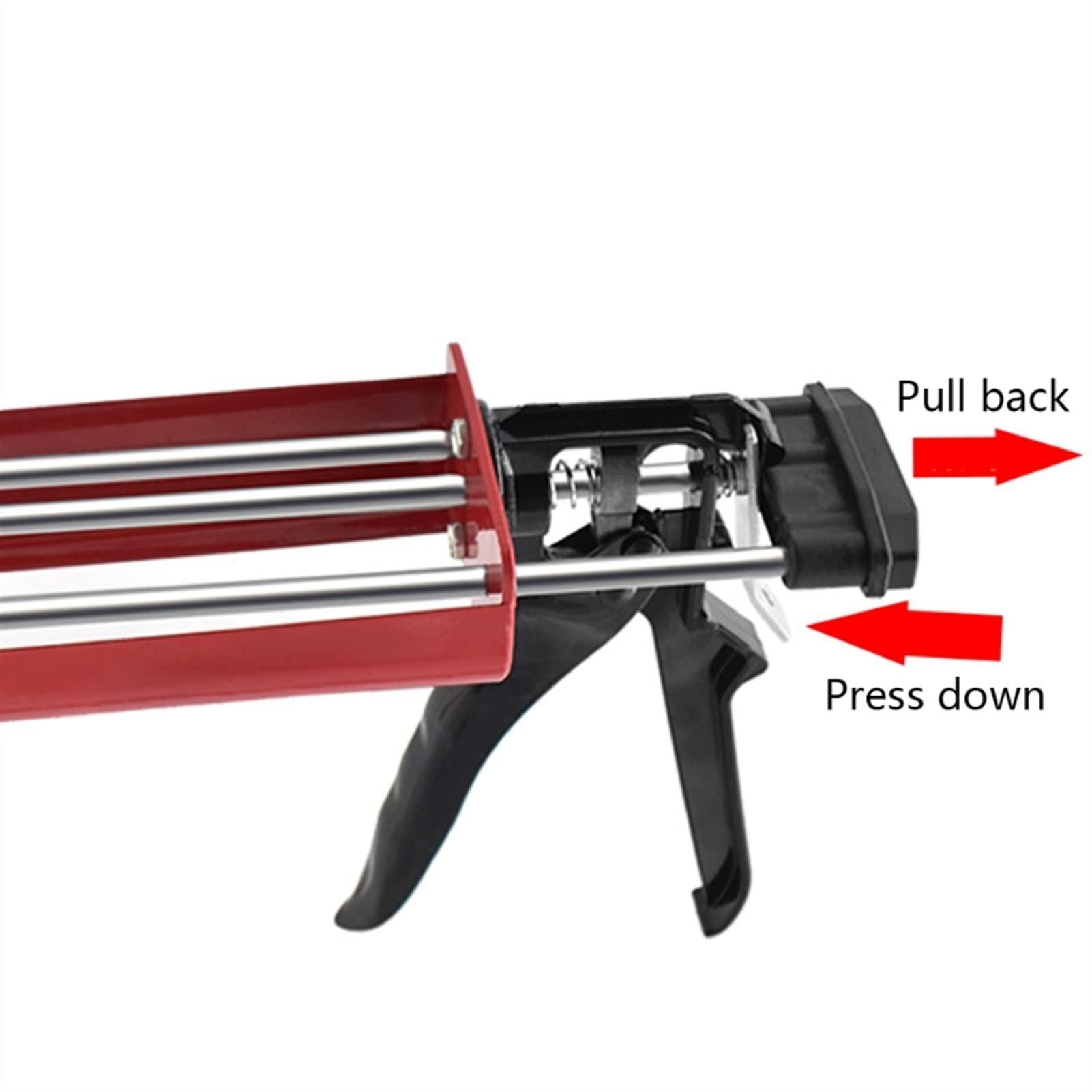 Pistola de calafateo de Silicona para rociadores de Pintura, Soporte de Varilla de Cartucho Manual, se Adapta a Tubo/Cartucho de 10 Oz (Solo calafateo) máquina de pulverización P15F