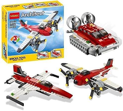 Elecart Red Rotors 3 in 1 Architect Brick Toys 145+ Pieces Age 6+ Building Block Toy Set Educational DIY Toys for Kids (Airplane Rotor) (B0CKTTPBSH) Amazon Price History, Amazon Price Tracker