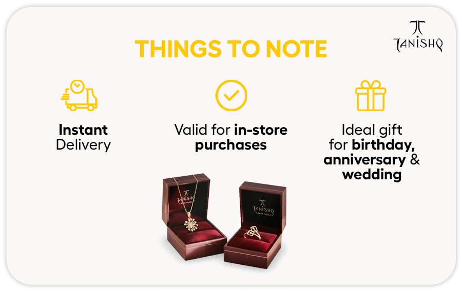 Image of Tanishq - Gold Jewellery | | E-Gift Card | Instant delivery | Valid for in-store purchases | Ideal gift for birthday, anniversary & wedding