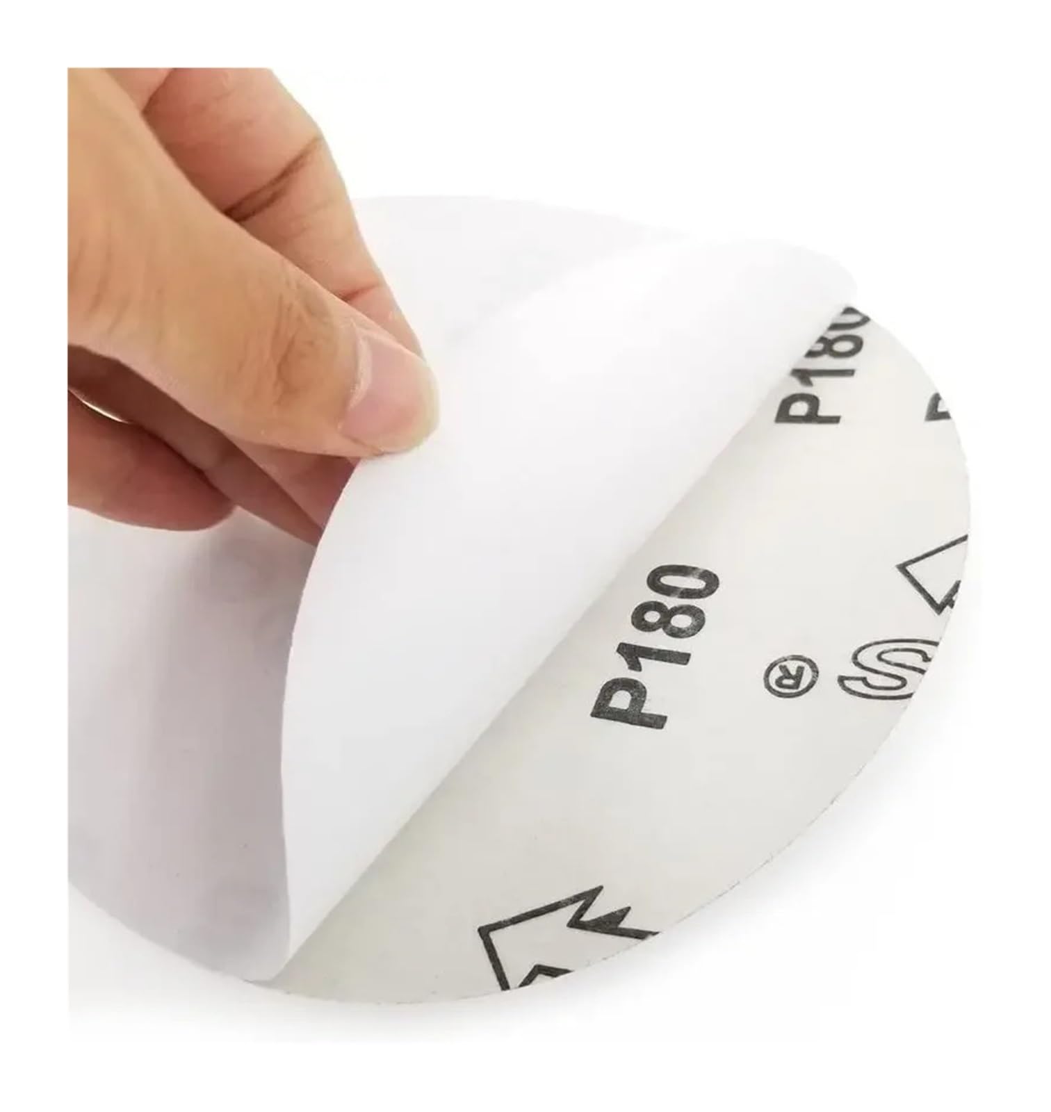 100 pezzi da 5 pollici 6 dischi abrasivi in ossido di alluminio autoadesivo 40-2000 carta vetrata for la molatura e lucidatura auto in metallo per Levigatrice(40)