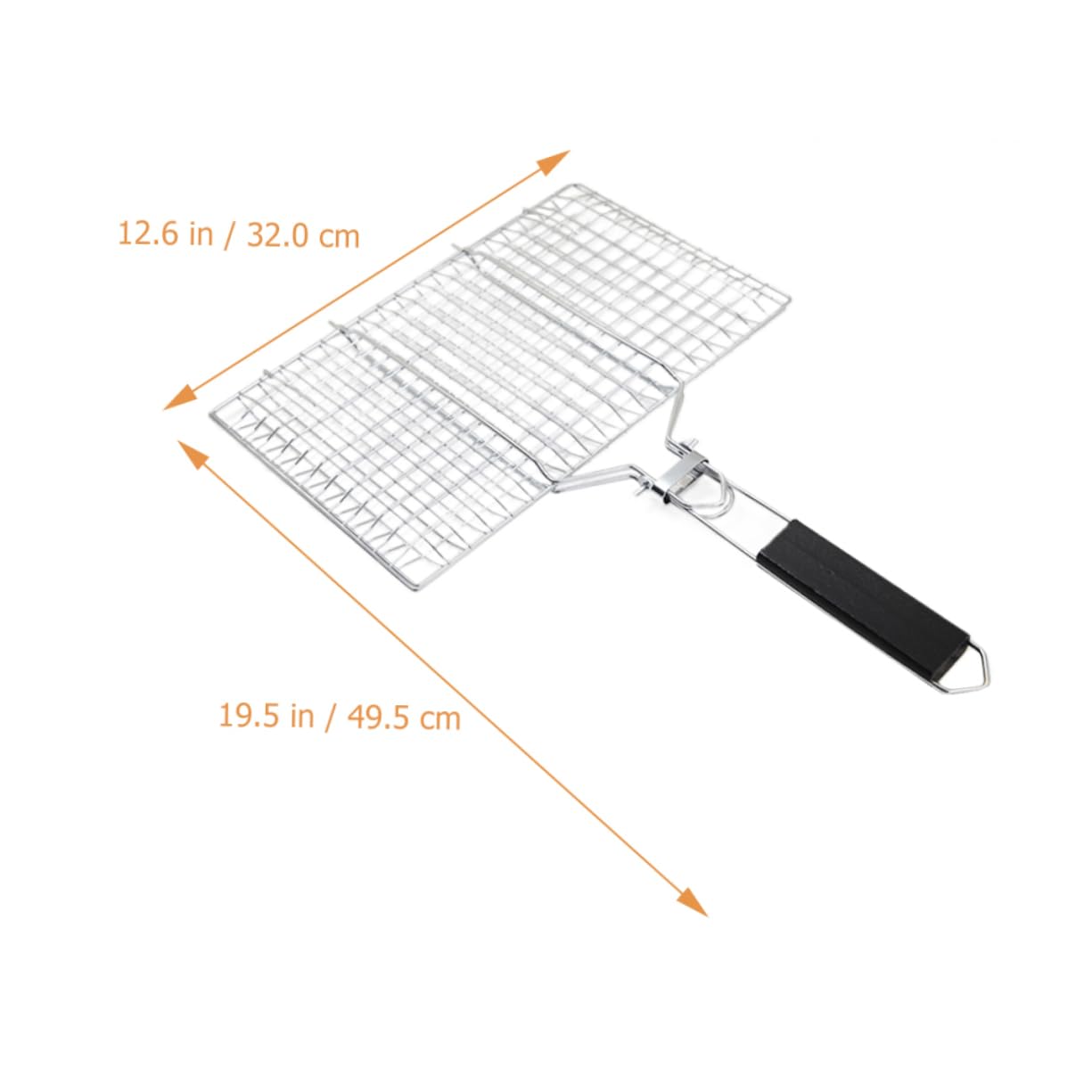 Parrilla desmontable de acero inoxidable para barbacoa – Estante plegable para carne, pescado y barbacoa – Accesorio perfecto para los entusiastas de la cocina al aire libre y a la parrilla