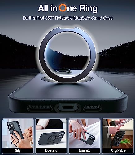 TORRAS Magnetic & 360-Rotatable MagSafe Stand Case for iPhone 12 Pro Max