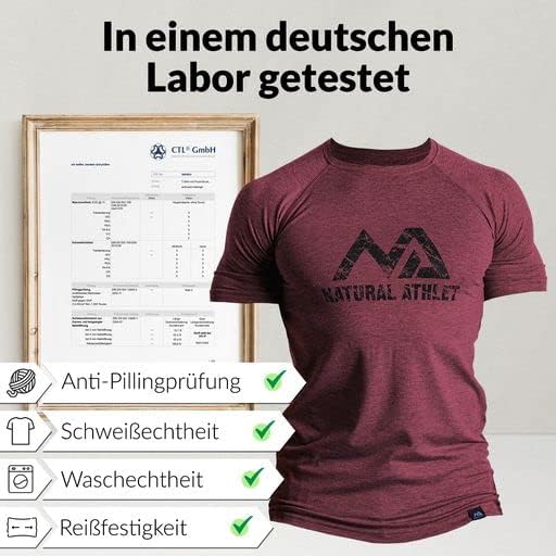 Outfits mit Slim-Fit Fitness Tshirt für Herren - Langes schnelltrocknendes Gym T-Shirt - Bodybuilding, Krafttaining und Sport (2
